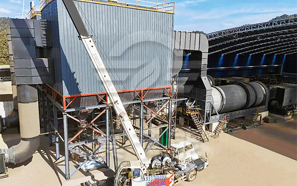 木薯渣烘干設備安裝現(xiàn)場