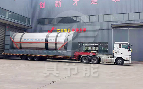 啤酒糟烘干設備運輸現場